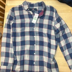 Vineyard Vines button down double cloth whale shirt